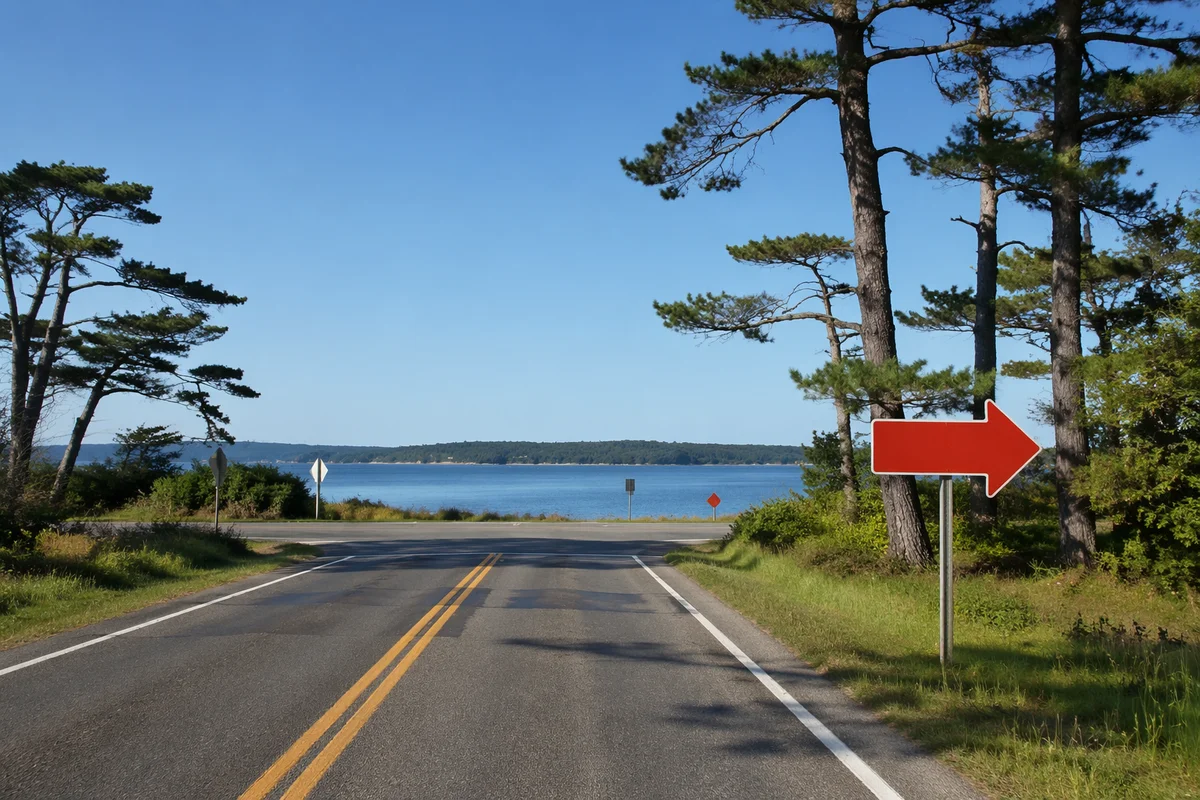 Red Arrow Road Sign by Coastal Junction