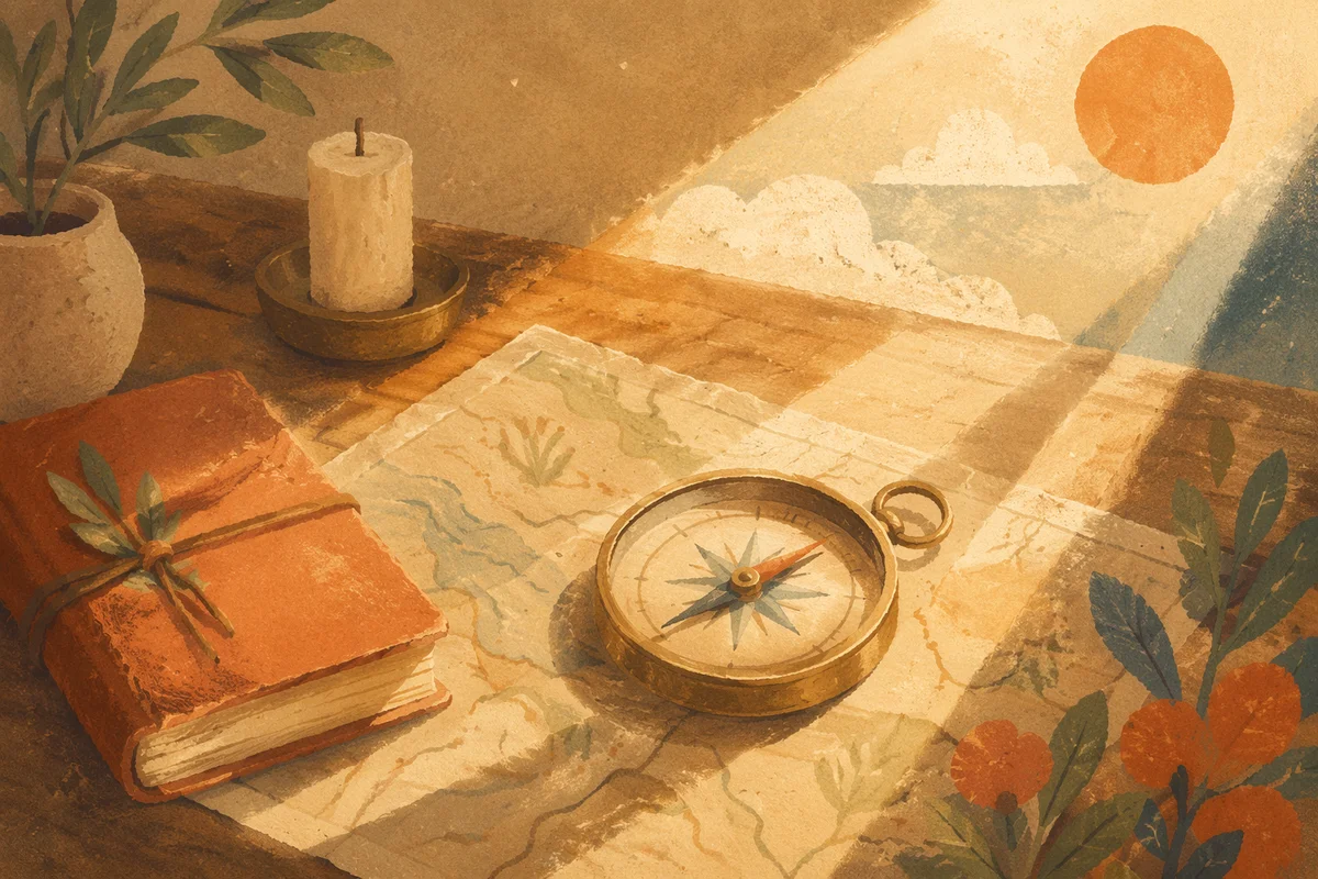 Brass Compass for Spiritual Direction