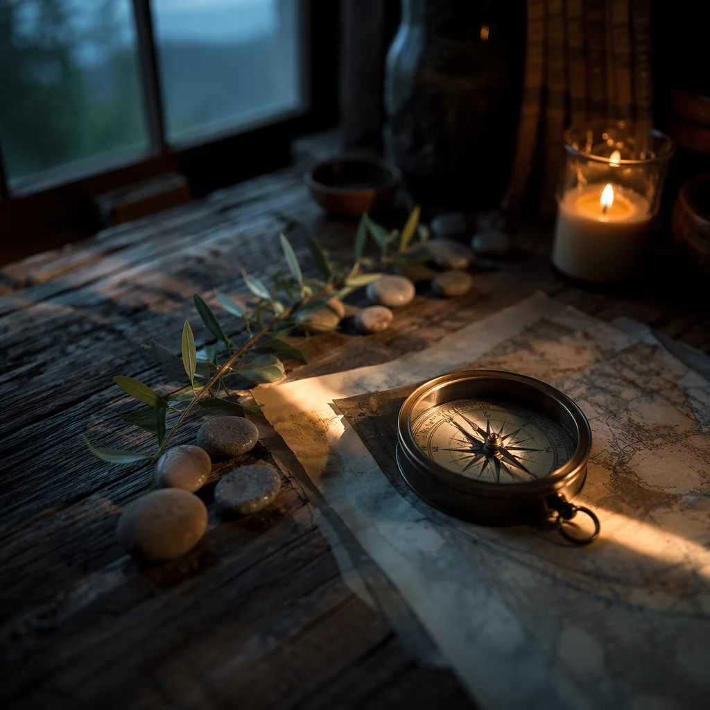 Antique Compass for Spiritual Adventure