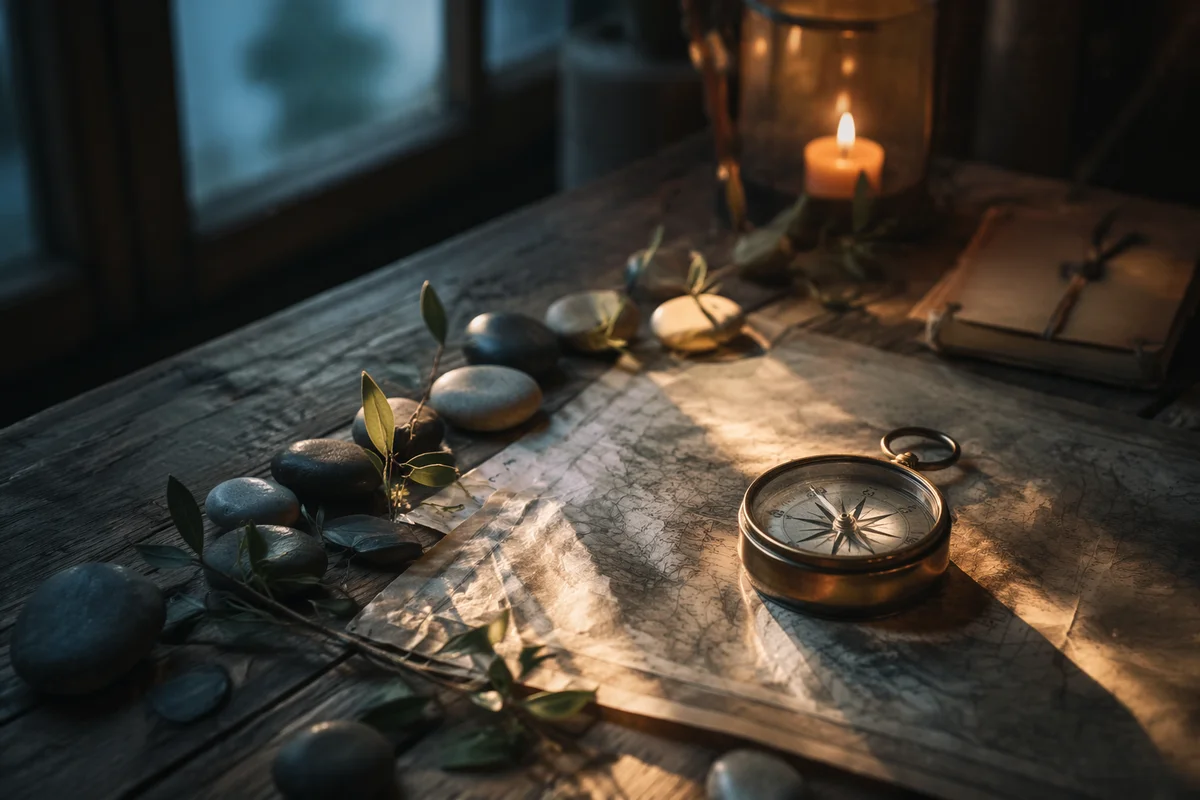 Antique Compass for Spiritual Adventure