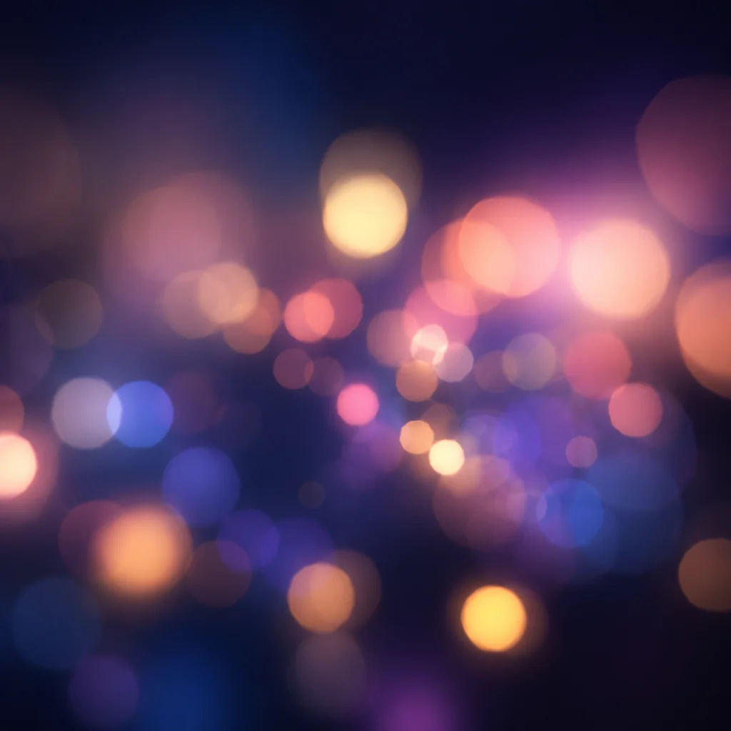 Dreamy Pastel Bokeh Night Background
