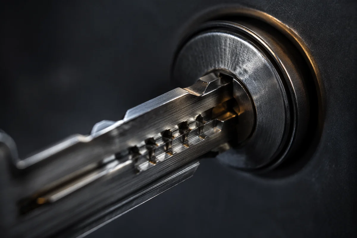 Macro Key Entering Metal Lock Cylinder