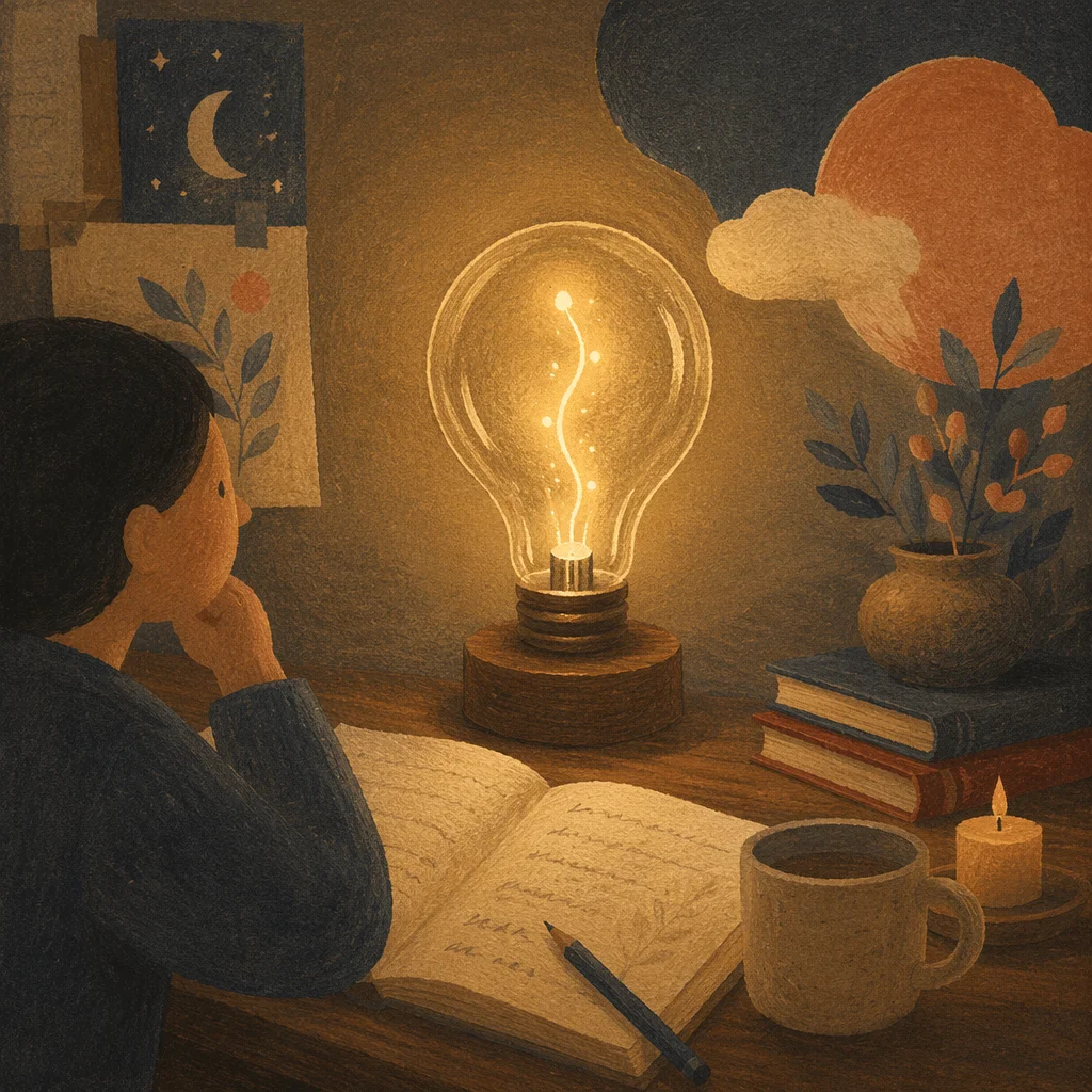 Glowing Light Bulb for Creative Prayer