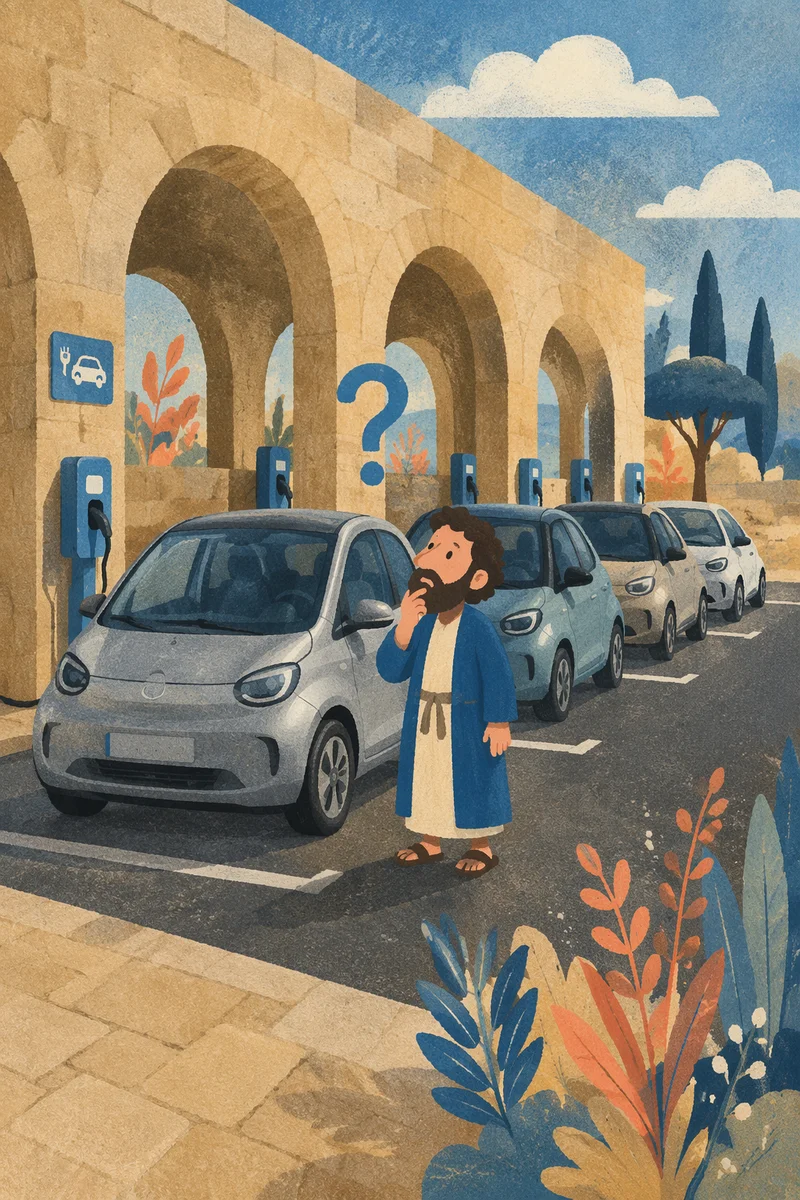Large Blue Question Mark by Urban Chargers