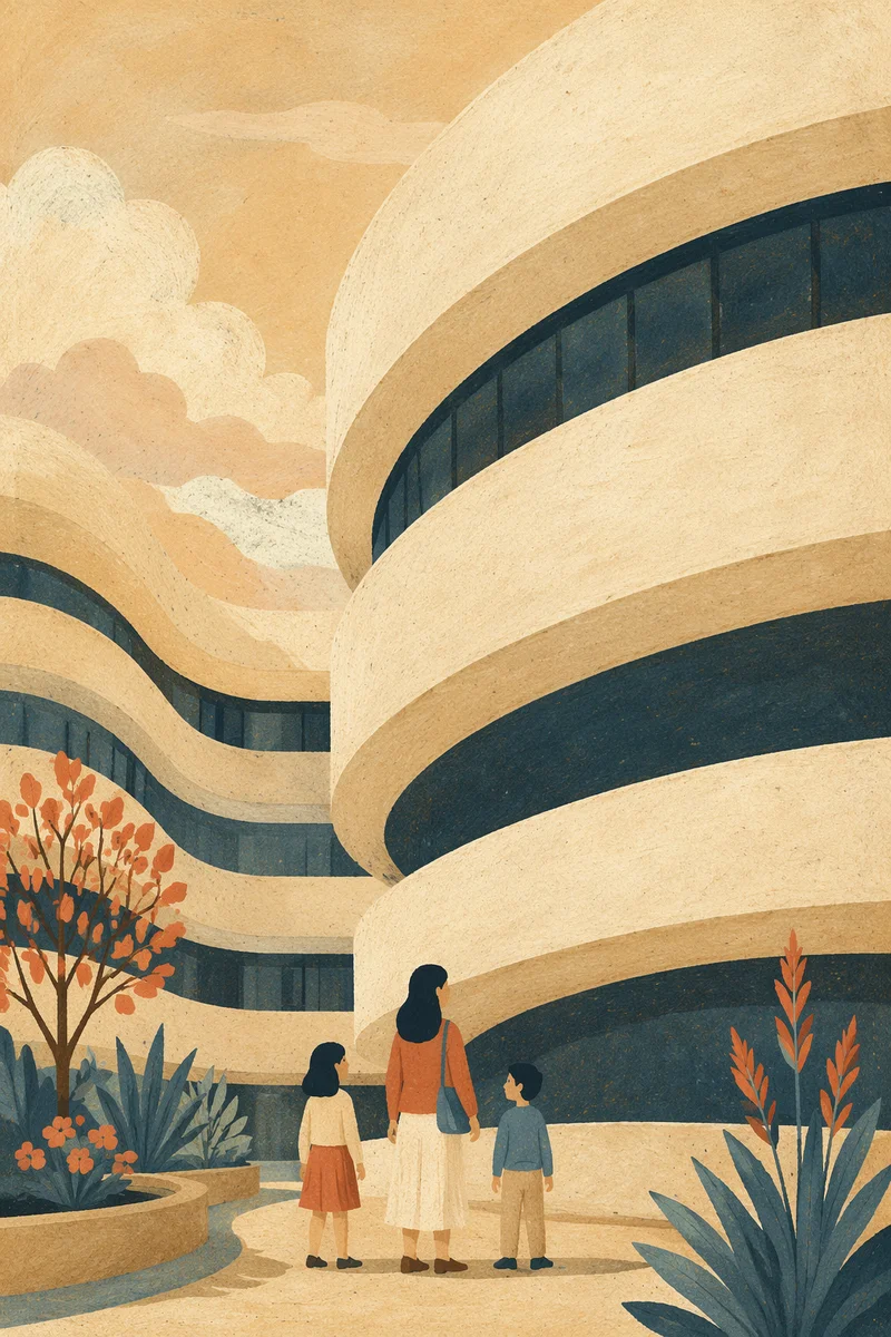 Modern Curved Facade Abstract Architecture