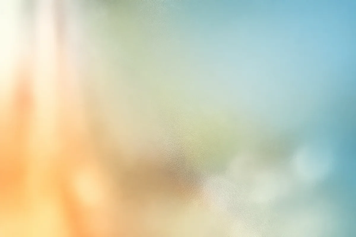 Warm to Cool Frosted Glass Gradient