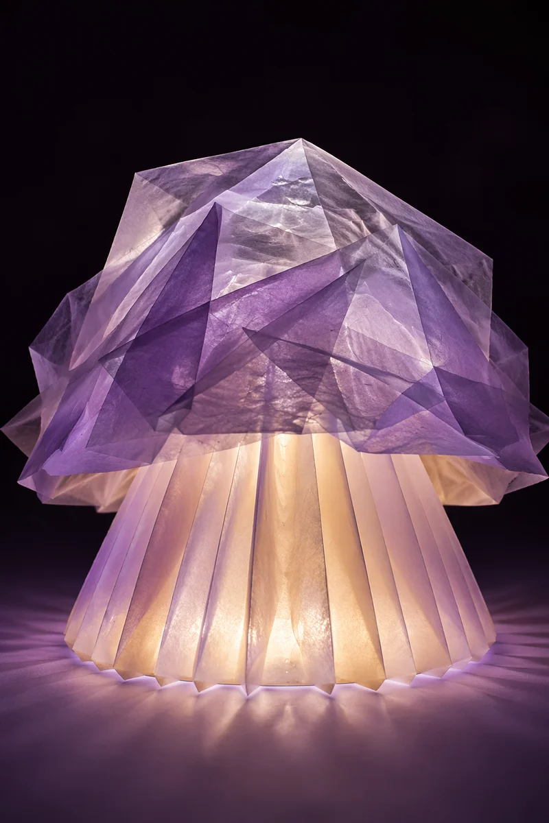 Layered Translucent Paper Abstract Sculpture