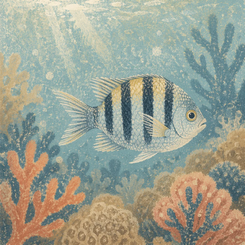 Tropical Reef Fish in Turquoise Water