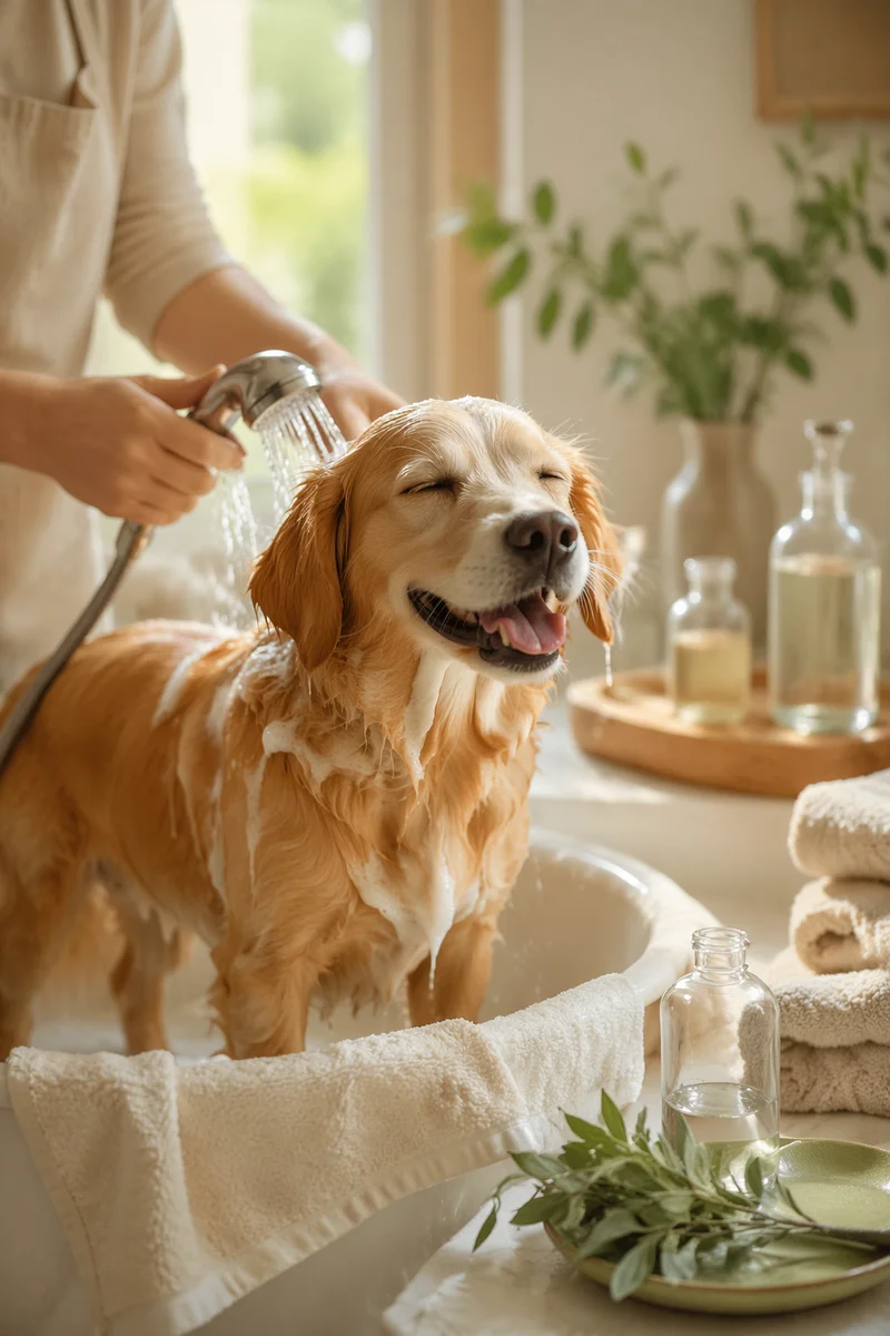 Gentle Golden Dog Spa Bath