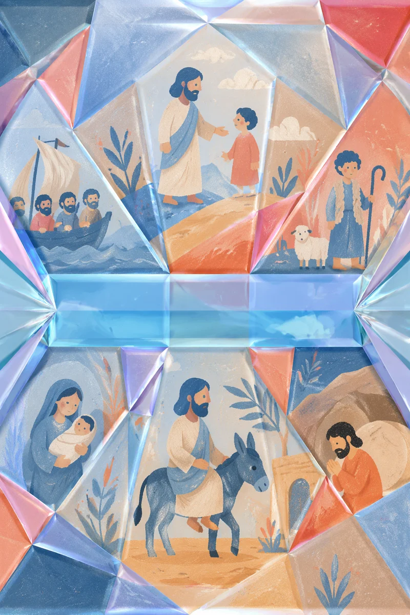 Iridescent Glass Prism Abstract Background