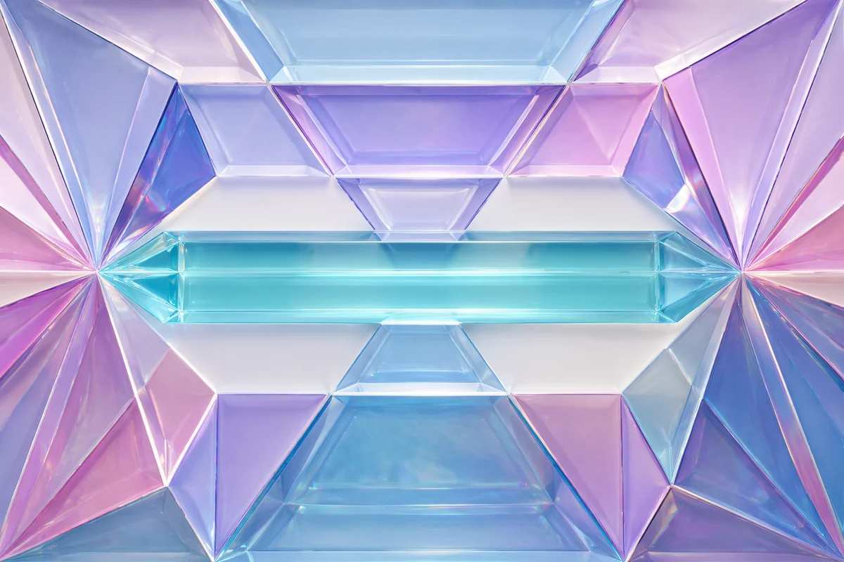 Iridescent Glass Prism Abstract Background