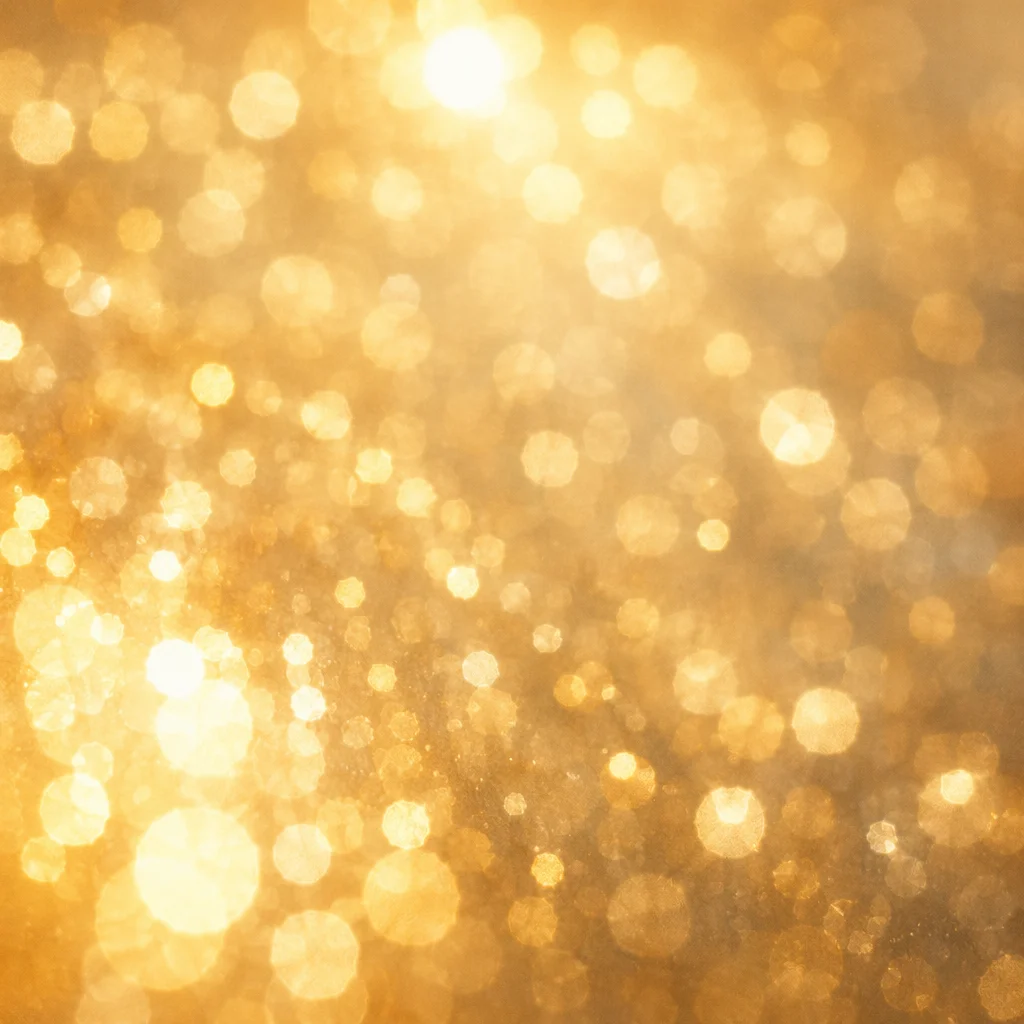 Elegant Gold Cream Bokeh Lights Background