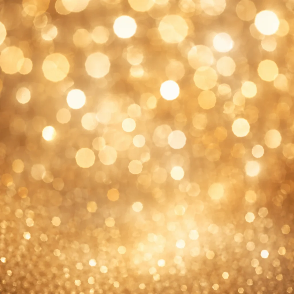 Warm Gold and Cream Bokeh Lights