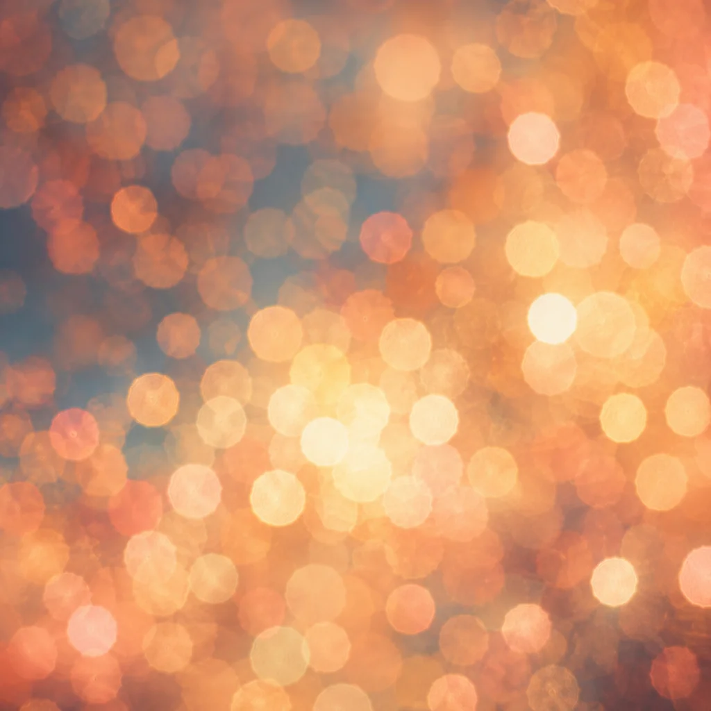 Warm Gold and Cream Bokeh Lights