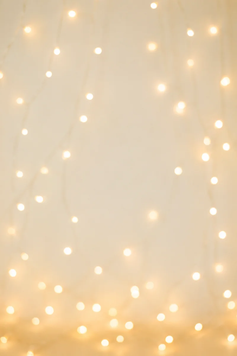 Gold Cream Bokeh Lights Background