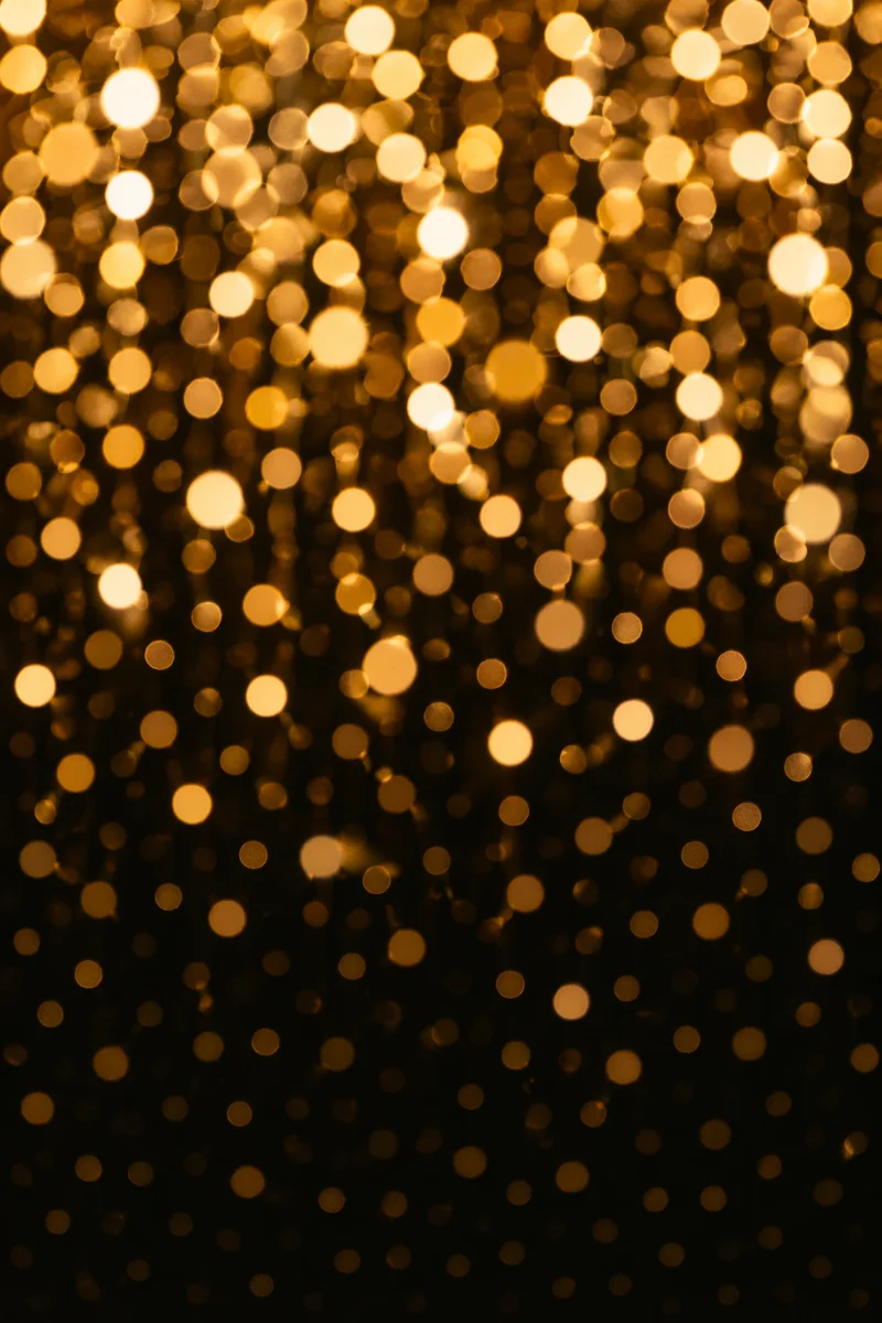Elegant Gold Cream Bokeh Lights Background