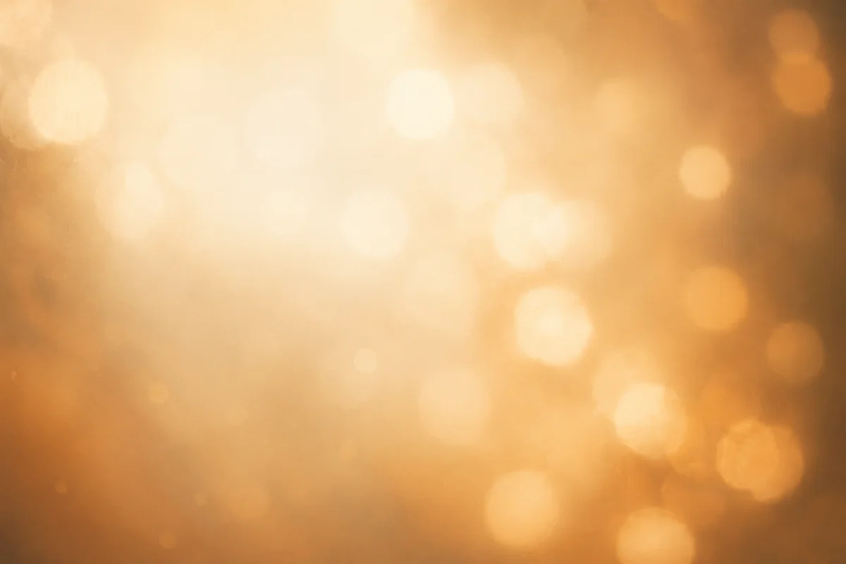 Warm Gold and Cream Bokeh Lights