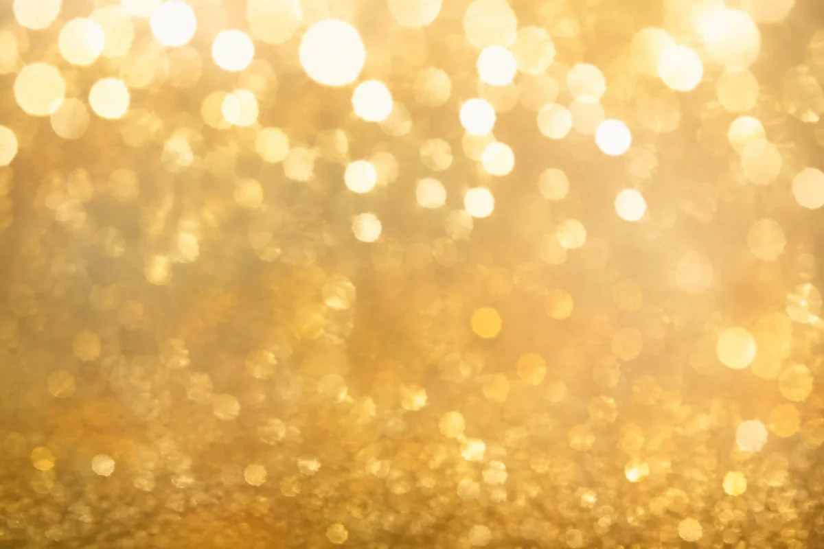 Warm Gold Cream Bokeh Lights Background