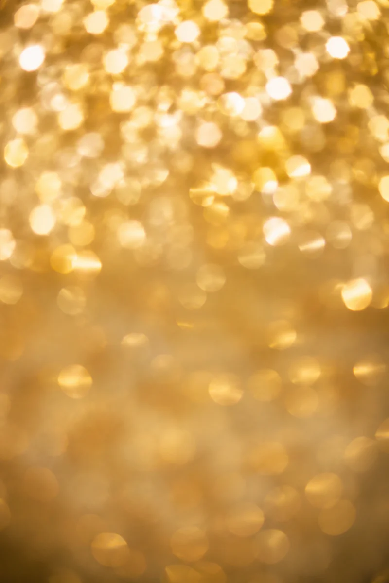 Golden Cream Bokeh Lights Background