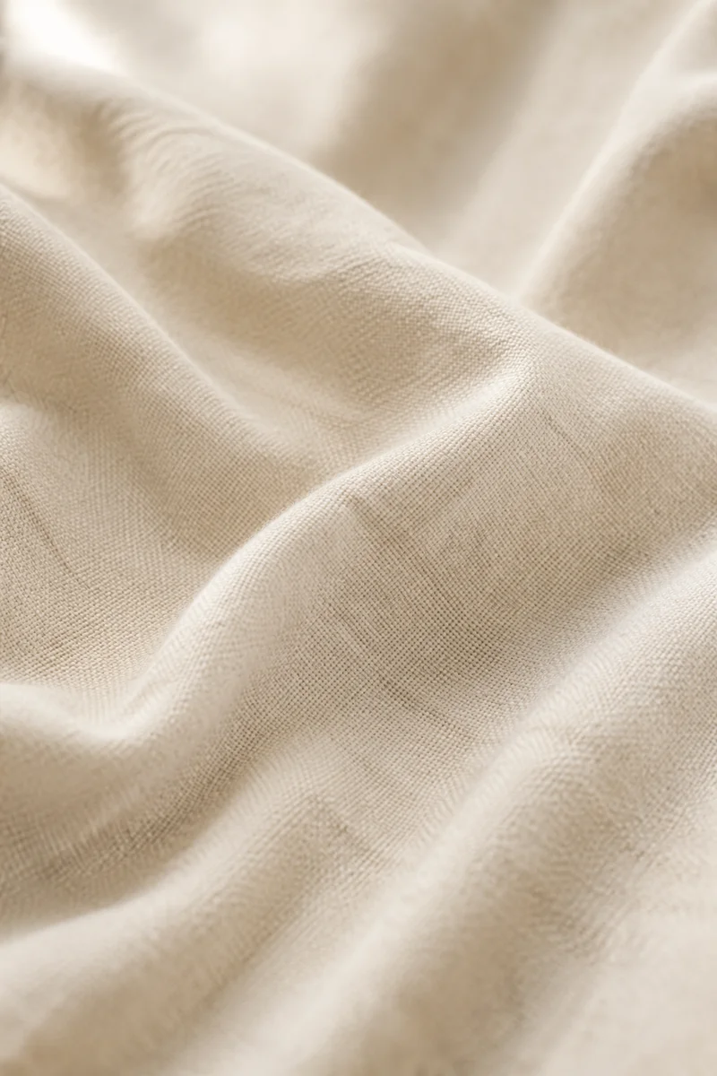 Warm Cream Beige Fabric Background