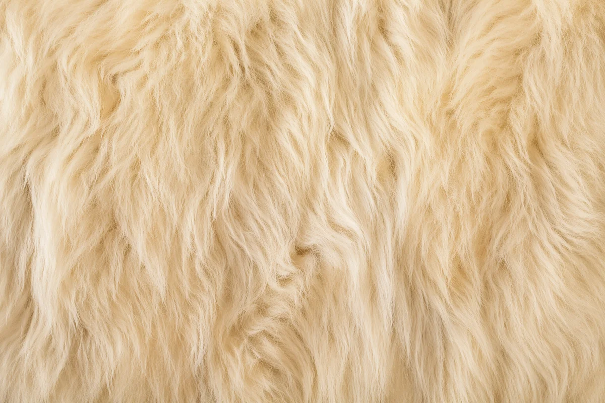 Warm Beige Faux Fur Texture Background