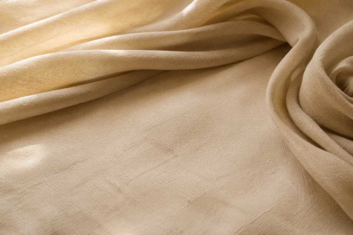 Warm Beige Cream Fabric Background