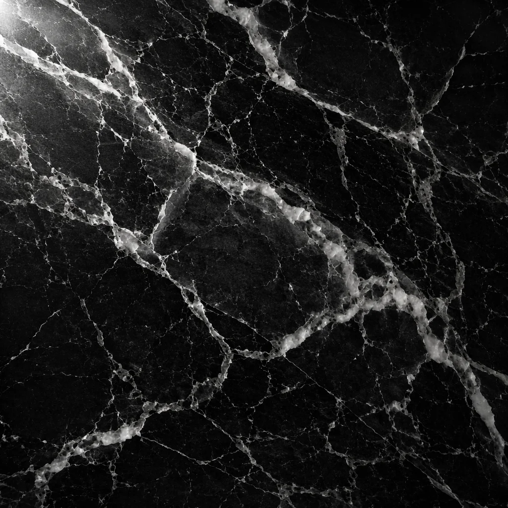 Polished Black Marble Vein Background