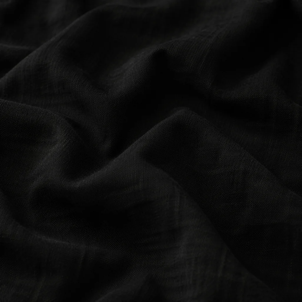 Dark Black Fabric Texture Background