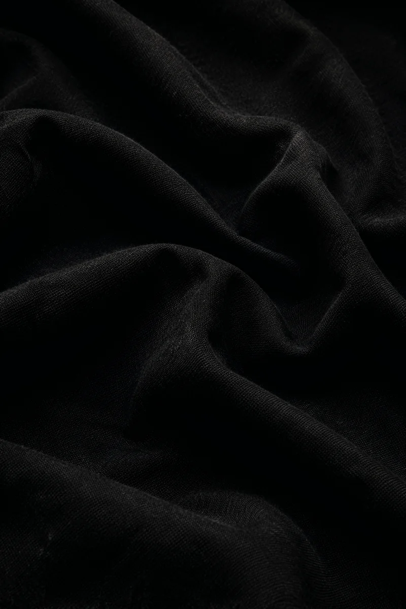 Dark Black Fabric Texture Background