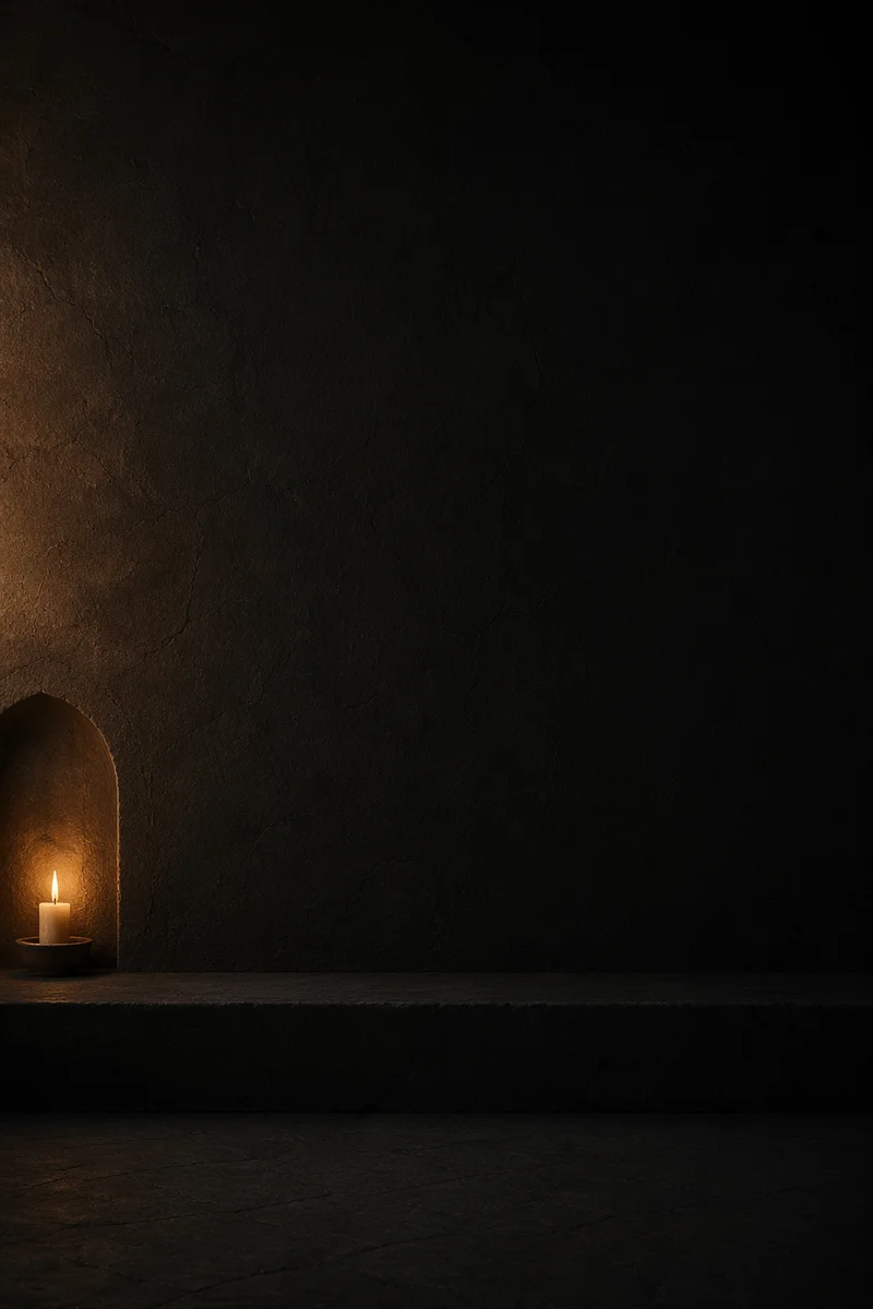 Matte Black Chapel Wall Background