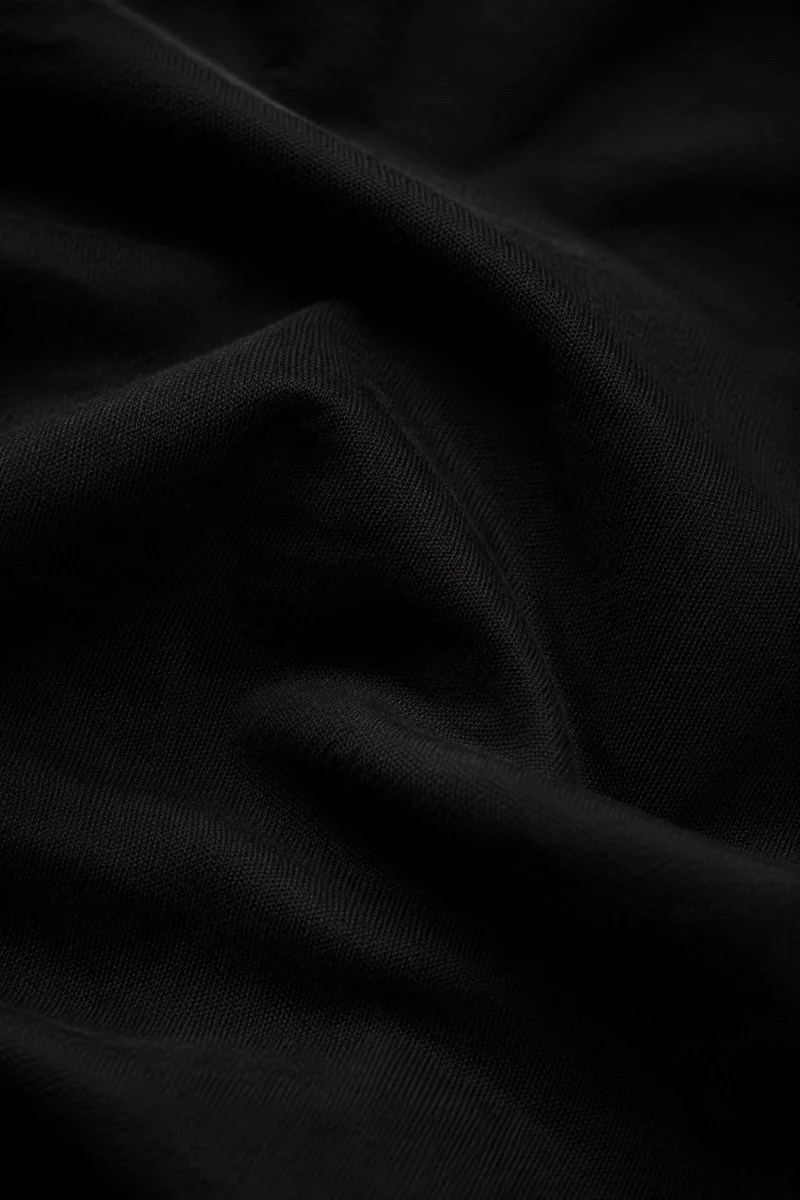 Dark Black Fabric Texture Background