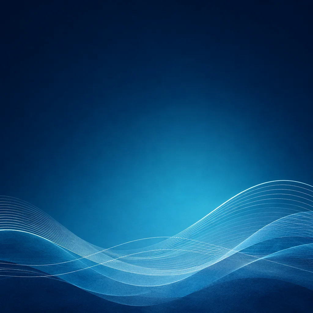 Smooth Navy Teal Gradient with Light Waves