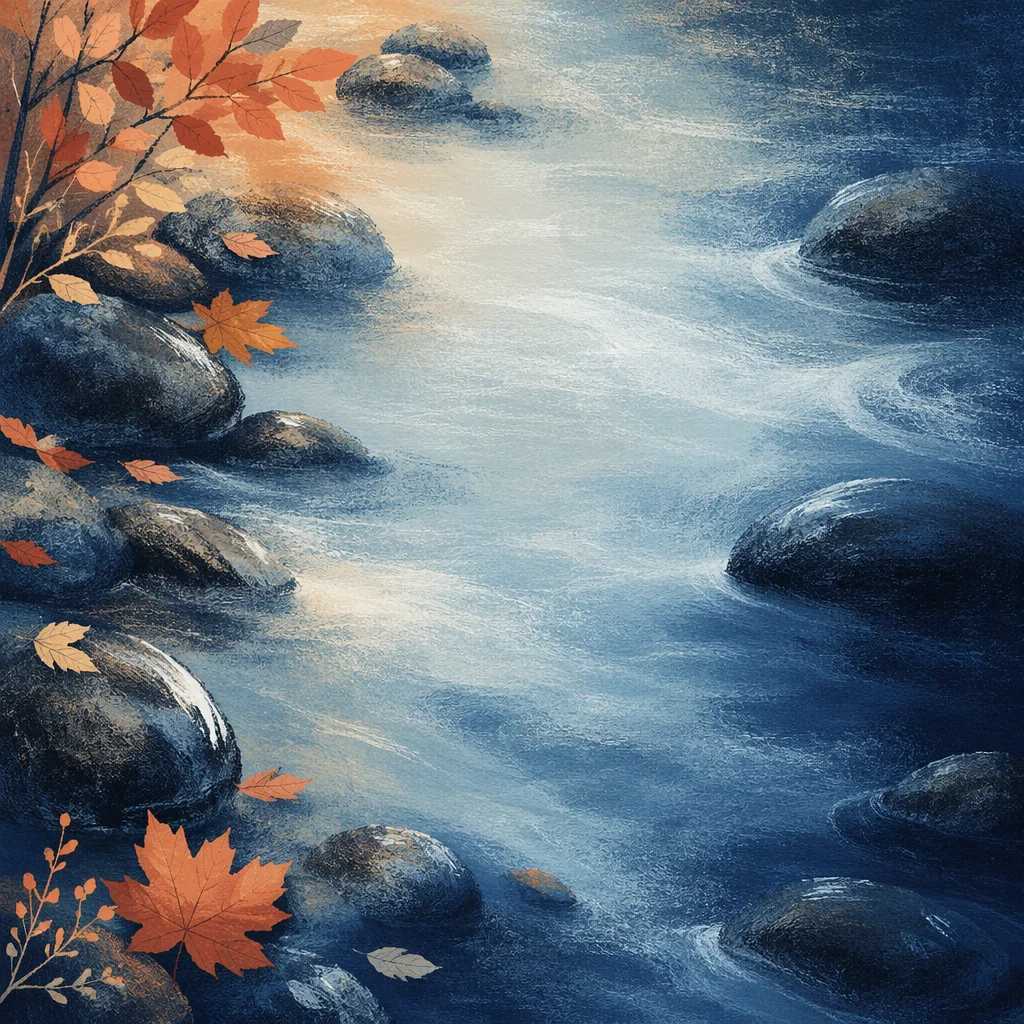 Smooth Blue Creek Water Gradient Background