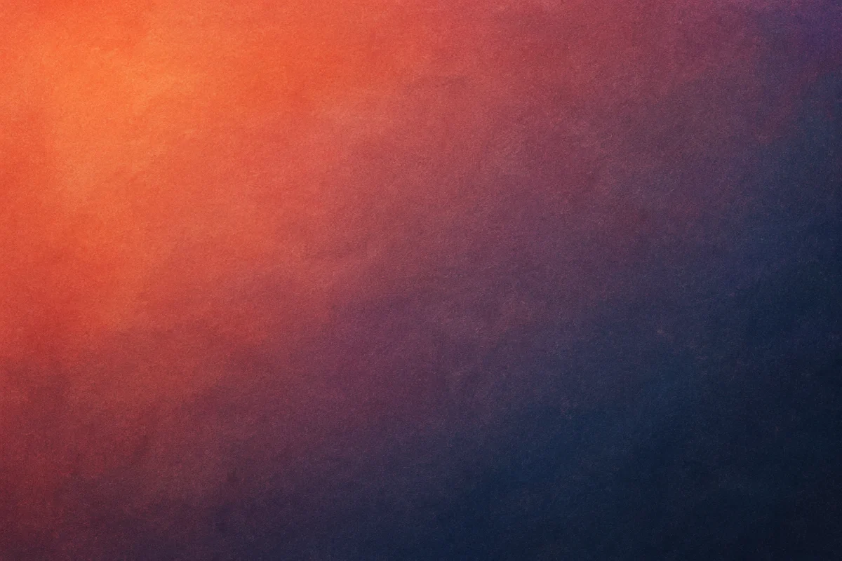 Coral Glow Midnight Blue Gradient Background