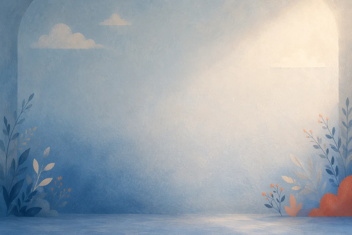 Serene Blue Gradient Chapel Background