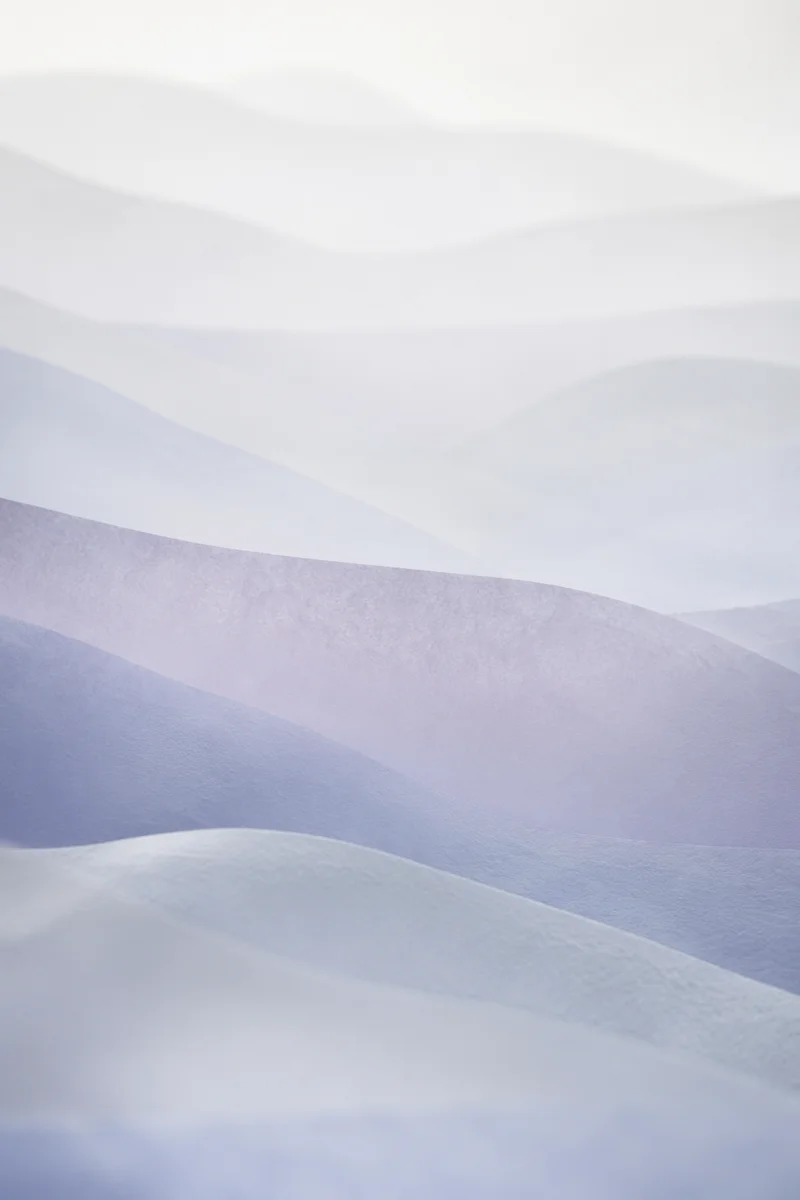 Soft Blue Gradient Paper Wave Background
