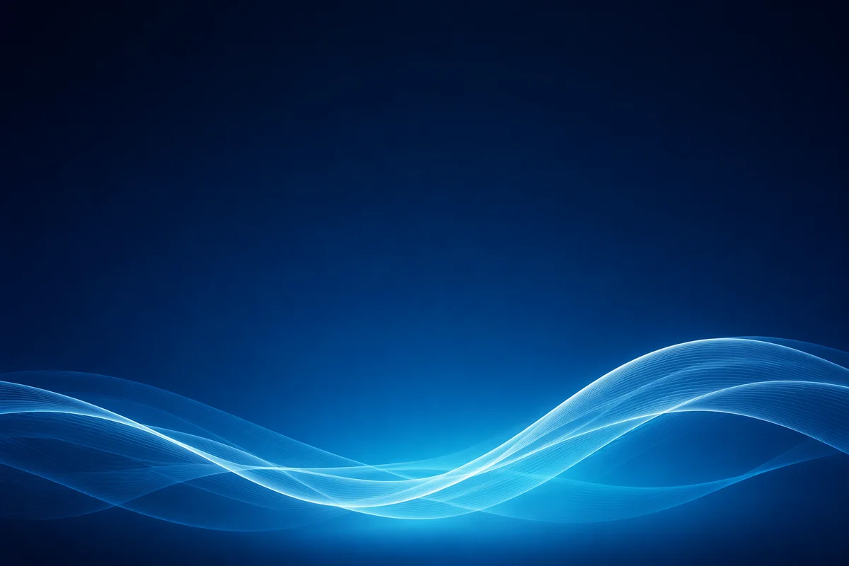 Smooth Navy Teal Gradient with Light Waves