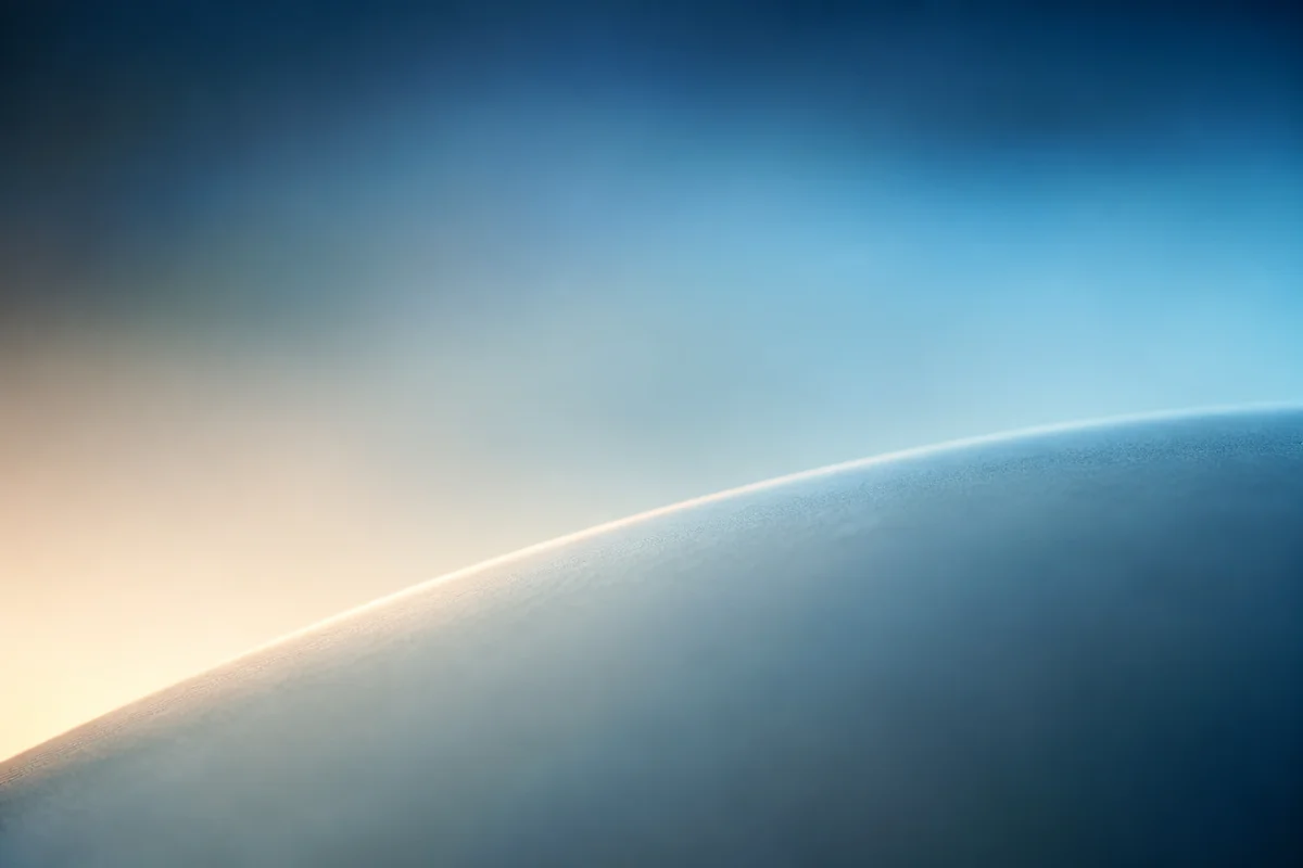 Serene Blue Gradient Curved Background