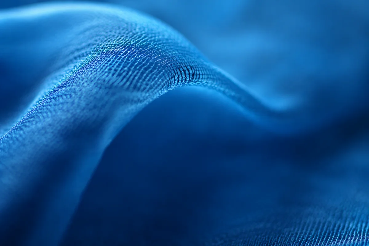 Smooth Blue Woven Fabric Gradient Background