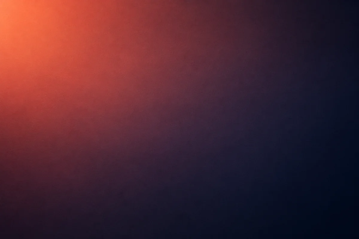 Coral Glow to Midnight Blue Gradient