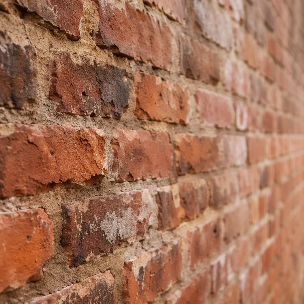 Rustic Red Brick Wall Background Texture
