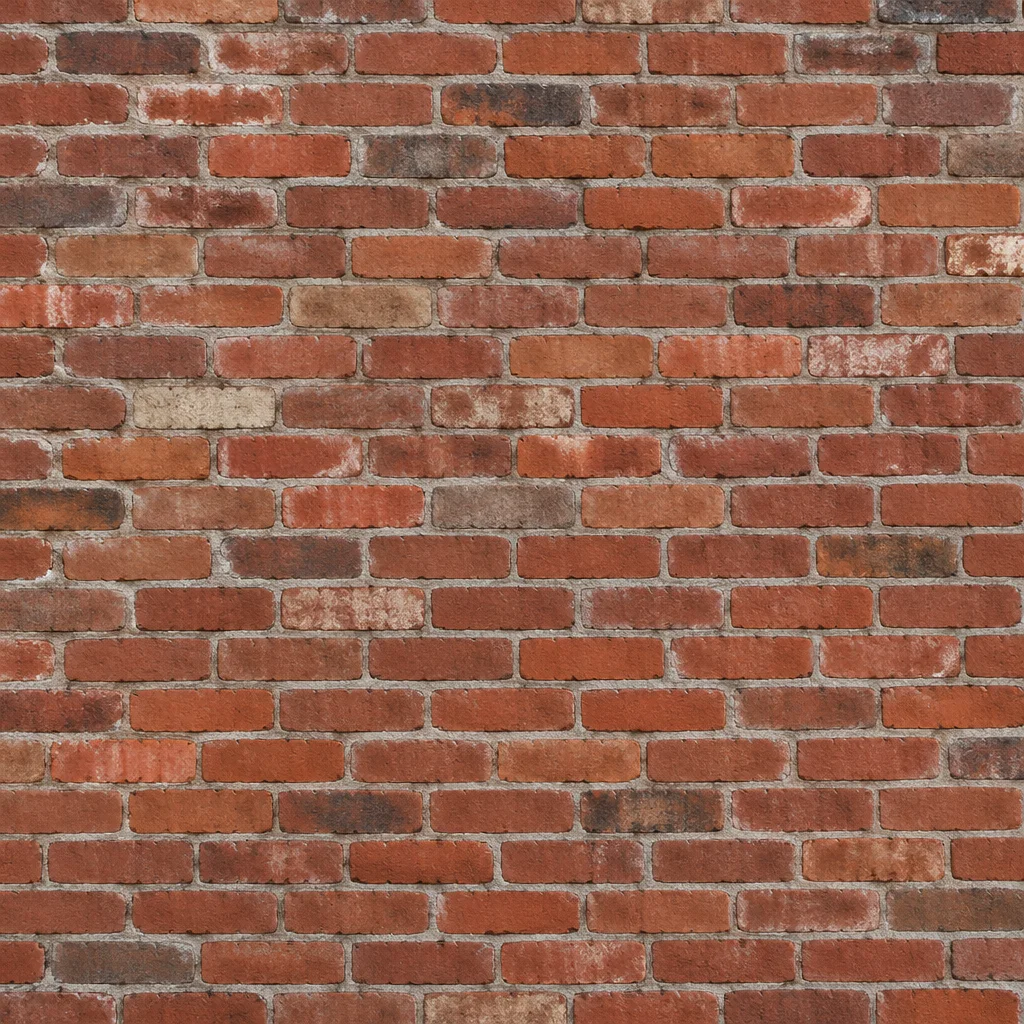 Weathered Red Brick Wall Texture Background