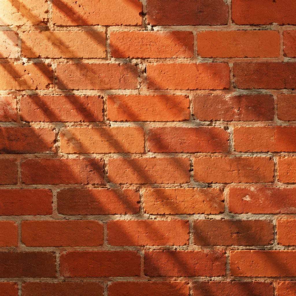 Warm Red Brick Wall Background