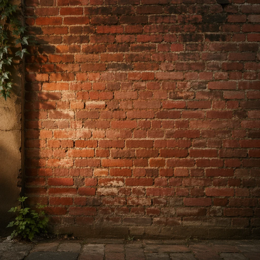 Weathered Red Brick Wall Background