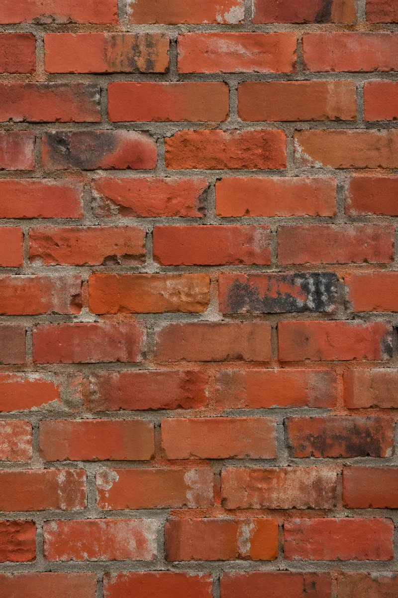Aged Red Urban Brick Wall Texture