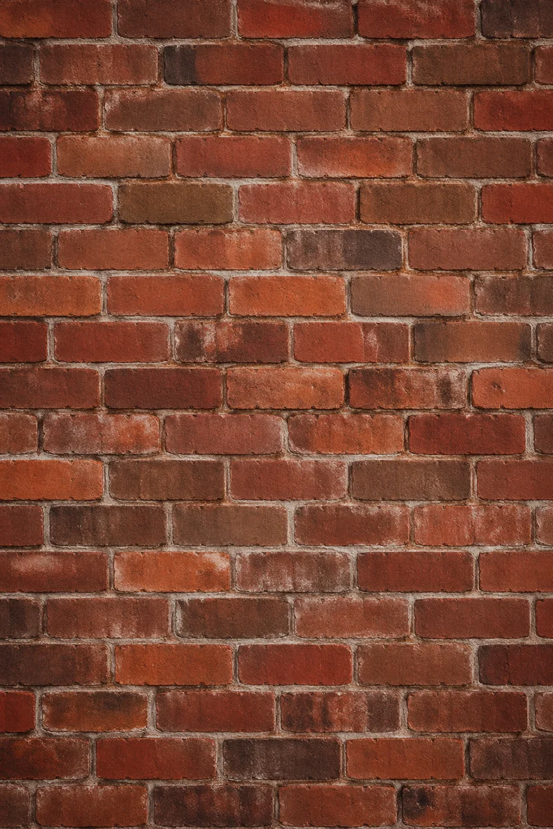 Aged Red Brick Wall Background