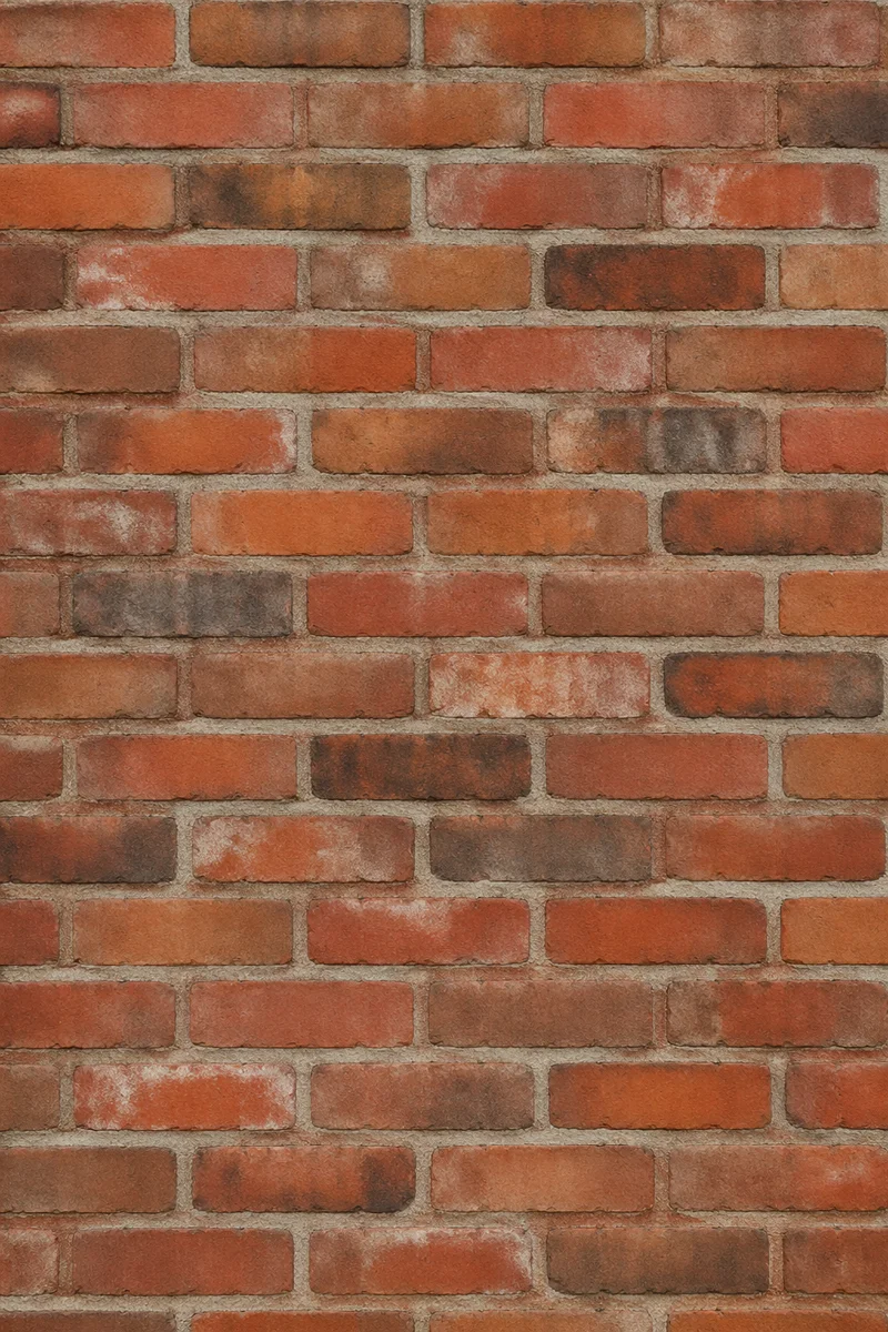 Weathered Red Brick Wall Background