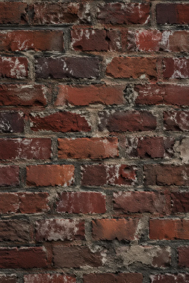 Weathered Red Urban Brick Wall Texture