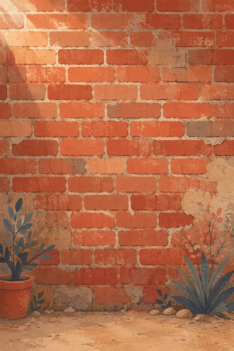 Weathered Red Brick Urban Texture Background