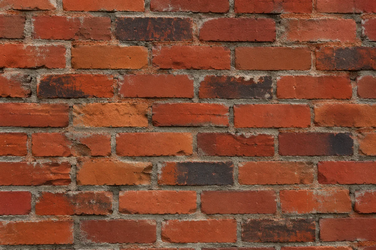 Aged Red Brick Wall Texture Background